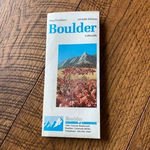 1979/1980 Boulder Colorado Map♦️♦️♦️
